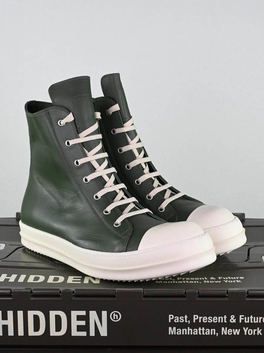 Rick Owens Moss Green High Top Mainline Ramones Size 45.5 eBay