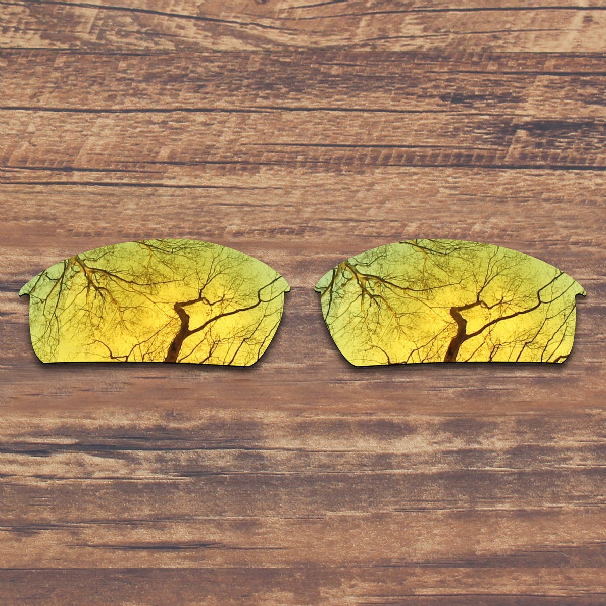 KEYTO Polycarbonate Replacement Lenses for-Oakley Bottlecap - Gold