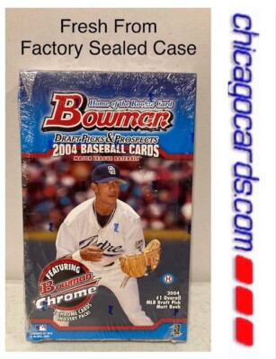 2004 Bowman Draft Picks & Prospects Hobby Box Look4 Rookie Gold Refractor AUTO
