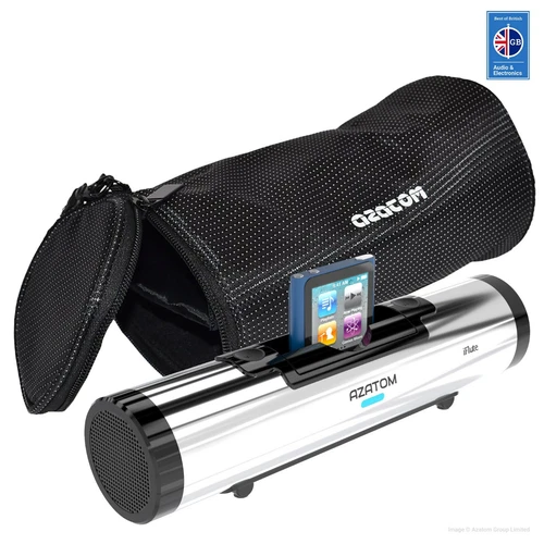 Azatom iFlute TRAVEL BAG for ipod & iPhone Tube Docking station speakers