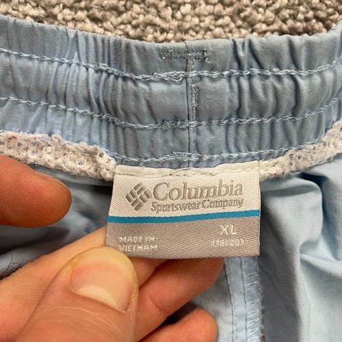 Columbia Backcast PFG Omni Shade Water Shorts Boys XL Light Blue Fishing Outdoor - Picture 8 of 15