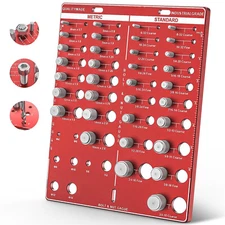 Standard and Metric Nut and Bolt 34 Thread Checker Bolt and Nut Identifier Gauge