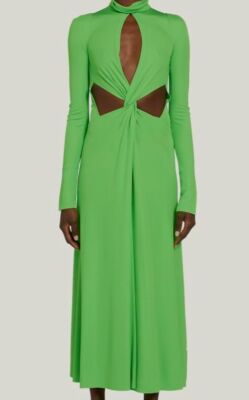 green dress victoria beckham Victoria Beckham – Victoria Beckham Maxi Ruched Dress in Barcelona or Shop  Online Mujer 732-001505 01 main image 0