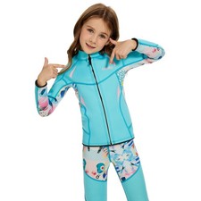 GoldFin Kids Wetsuit Jackets, 2mm Girls Boys Wetsuits Tops Toddler Neoprene L...