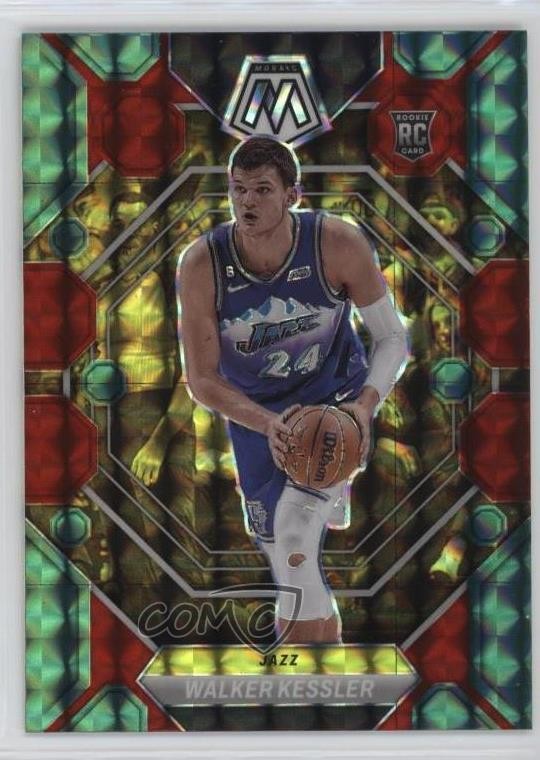2022-23 Panini Mosaic Rookies Choice Red & Green Prizm Walker Kessler #212 1u6