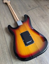 ELEGANT Fender Squier Strat Affinity Sunburst/Black Swirl w VINTAGE PUP UPGRADE