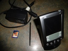 Vintage Palm m505 handheld Personal Digital Assistant weak battery 