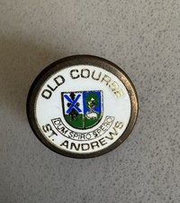 Golf Ball Marker Souvenir Old Course St. Andrews Brass Ball Marker