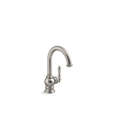 #ad #ad KOHLER Artifacts Single Handle Beverage Faucet Vibrant Stainless Steel 24074 VS $327.96