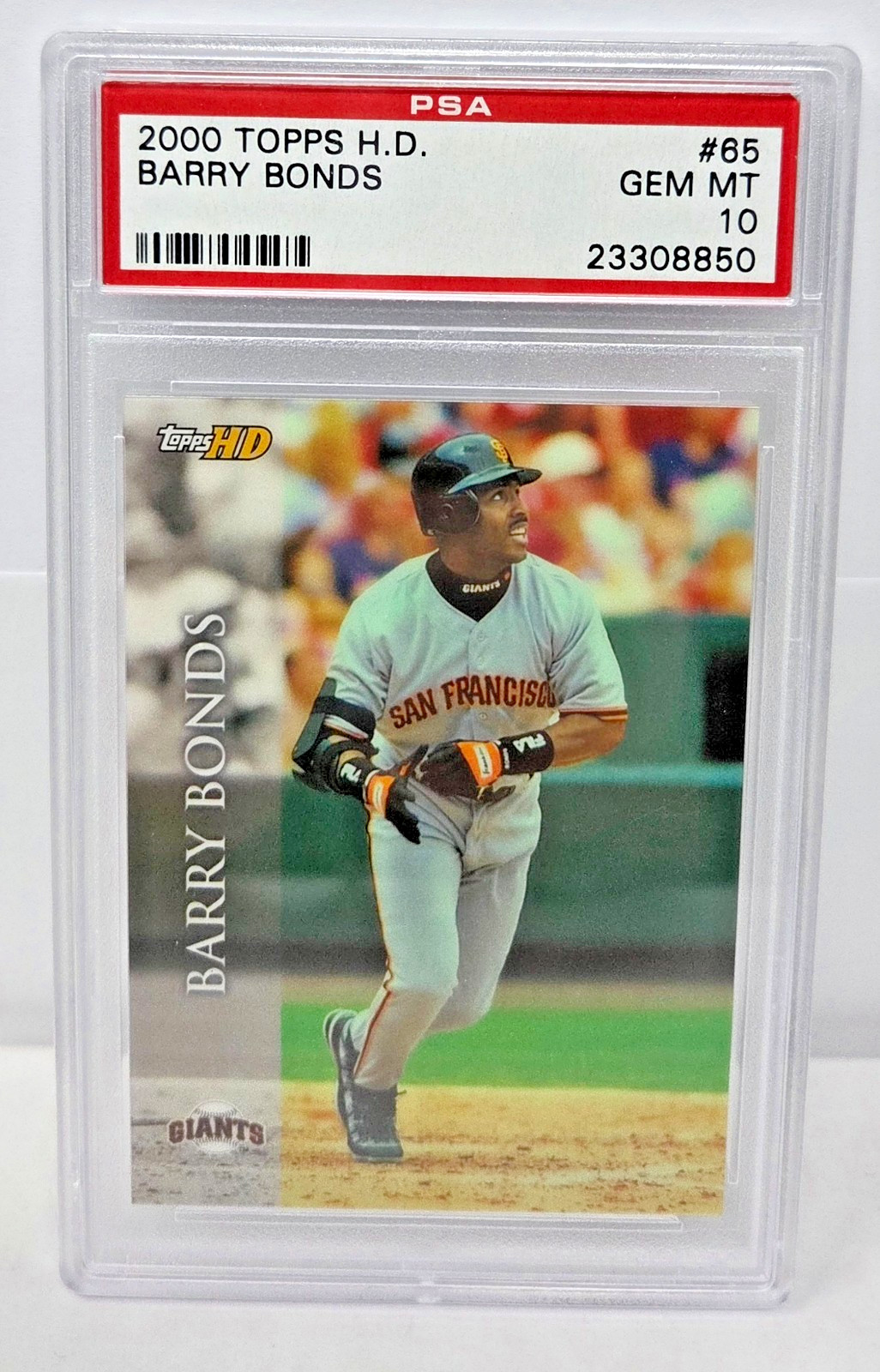 2000 Topps HD - BARRY BONDS Baseball Card PSA 10 GEM MINT (Low Pop 11)