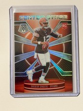 2025 Panini Mosaic Shedeur Sanders Center Stage Silver Prizm Rookie #12 Browns