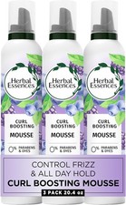 Curl Boosting Mousse, Frizz Control for Curly Wavy Hair, Long-Lasting Hold