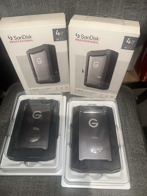Lot of 2 SanDisk Professional G-DRIVE ArmorATD 4TB USB-C Portable Hard Drive 