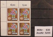 Sondermarke "Freiwillige Hilfsdienste", MiNr 630 postfrisch , 4er-Block  (5255)
