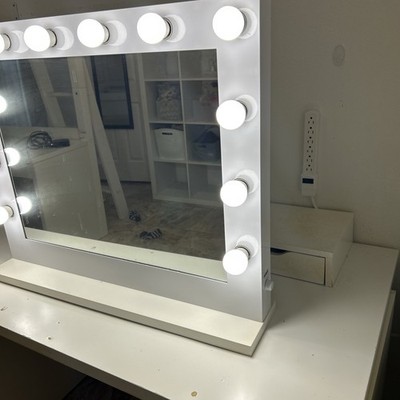 Bluetooth Vanity mirror with lights and USB 24 x 28 - Made in the USA