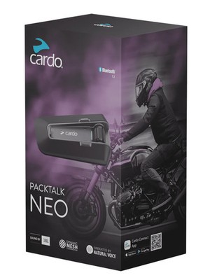DE Cardo PackTalk NEO Single Motorrad-Gegensprechanlage Schnelle Lieferung