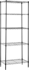 5-Shelf Multipurpose Adjustable Steel Garage Shelving Unit, Storage Rack for