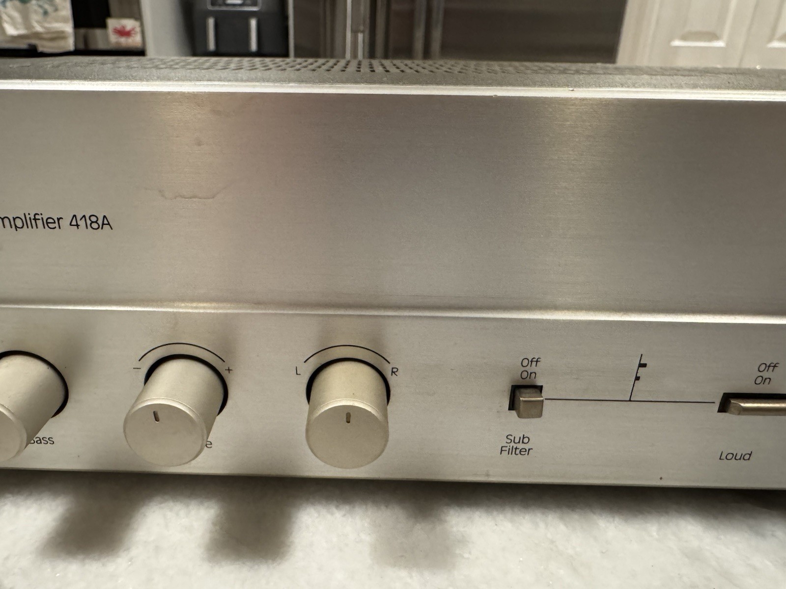 Scott Integrated Stereo Amplifier 418A Aluminum Front 30 WPC Phono Input - Works