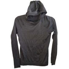 Lululemon Rest Less Pullover Hoodie Black Knit Running Women's See Measurements
