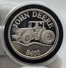 Vintage John Deere 8400 Tractor 1 oz .999 Fine Silver Art Round