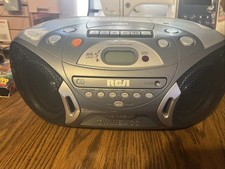 RCA RCD152B Twin Bass Boombox CD/Radio/Cassette