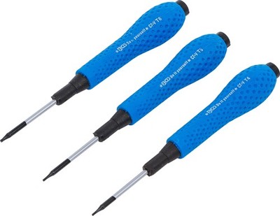 BGS 803 Präzisions-Schraubendreher-Satz | T-Profil (für Torx) T4 / T5 / T6 | 3-t
