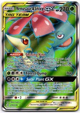 Venusaur & Snivy GX 210/236 Cosmic Eclipse Full Art Ultra Rare Pokemon Card - NM on eBay