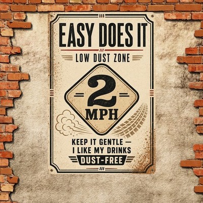 Slow Down Speed Limit Metal Sign Funny Home Driveway Safety Wall Plaque