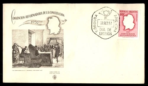 Mayfairstamps Argentina FDC 1957 Marianne Convencion Reformadora First Day Cover