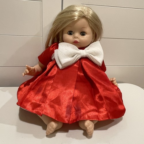 Madame Alexander Baby Going To A Party Pussy Cat Baby Doll 16” Red Dress