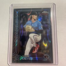 MAX MEYER 2025 TOPPS CHROME UPDATE SERIES BLACK LAVA REFRACTOR /10 🔥SSP