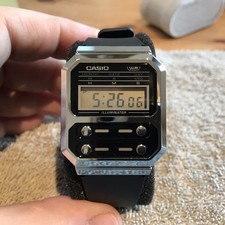 Vintage Casio A100WE with Rubber Strap - Module 3503