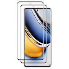 2pcs 3D Tempered Glass Screen Protector Glass Clear Film For Realme 11 Pro Plus