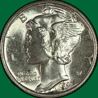 1941 Mercury Dime Brilliant Uncirculated BU Coin #41725