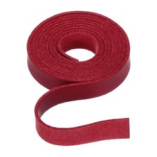 Flat Leather Cord 39 Inch 10mm , for Jewelry Making -1m/Red
