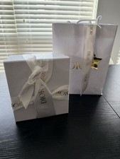 Christian Dior White Gold Gift Set Empty Box and Bag