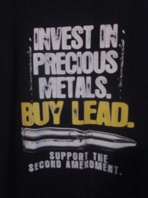 NWOT - BUY LEAD Support the Second Amendment Adult Size L Black Short Sleeve Tee