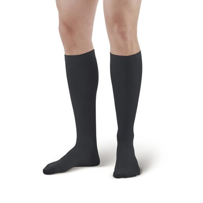 Ames Walker 104 Men's Microfiber Knee High Dress Socks 20-30 mmHg