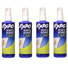 Dry Erase Surface Cleaner, 8oz Spray Bottle Set of 4 8 Ounce Pack 4
