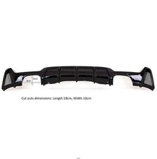 Fits BMW 4 Series F32 F33 F36 Rear Diffuser Quad Exhaust M Performance Style