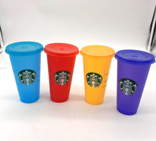 Starbucks Plastic Cold Cup Tumblers Set Of 4 ...