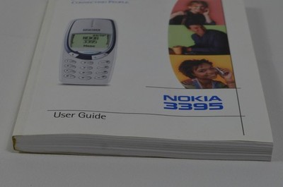 Nokia 3395 Cell Phone Box/Packaging and User Guide Manual Cingular
