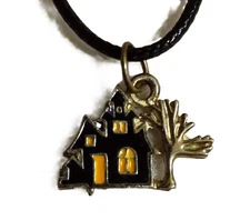 Haunted House Necklace - New - Handmade - 18" Cord