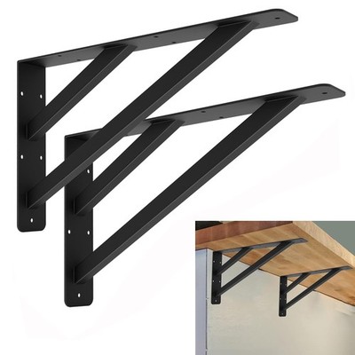 Heavy Duty Shelf Bracket 16x9 Inch Steel Countertop Mantel Wall Mount Support
