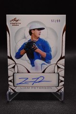 Liam Peterson Auto /99 2024 Leaf Trinity Bronze Florida Gators #BA-LP1