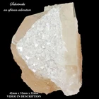 Fluorapophyllite and calcite - Palabora mine South Africa