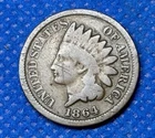 1864 Indian Head Cent | Bronze No L | GOOD | #1021