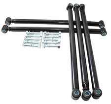 Black Weld On Parallel 4 Link Suspension Kit For Classic Car Air Ride 5-bars Set