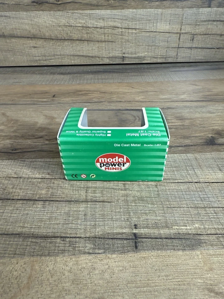 Model Power Minis #19225 Shelby Cobra White With Blue Stripes 1/87 Scale - Image 3 of 3