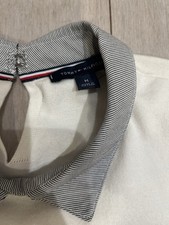 NWOT Tommy Hilfiger Ivory Sweater With Built-In Collared Shirt Size M